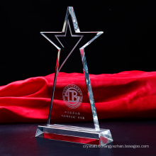 Crystal Triangle Shape Award Stand Custom Made Crystal Trophy